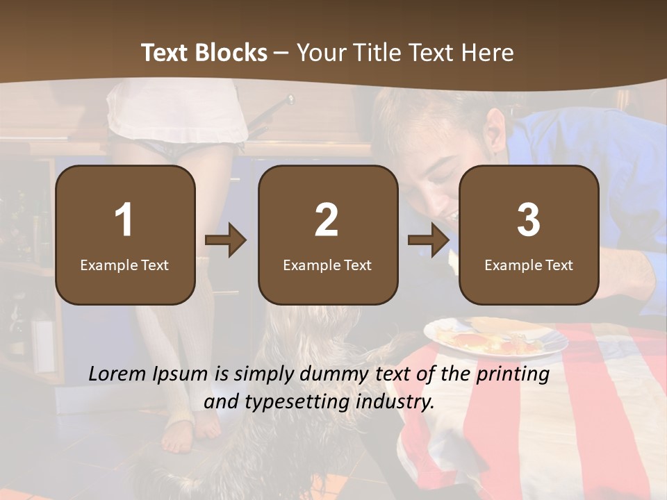 Woman Joy People PowerPoint Template