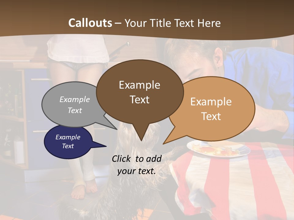 Woman Joy People PowerPoint Template