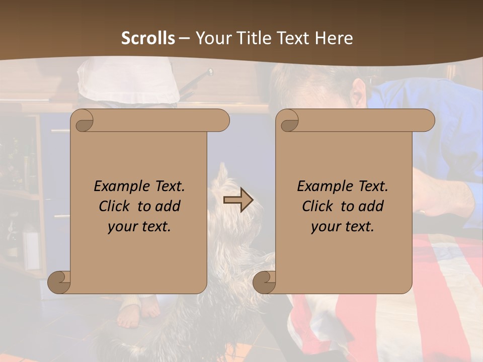 Woman Joy People PowerPoint Template