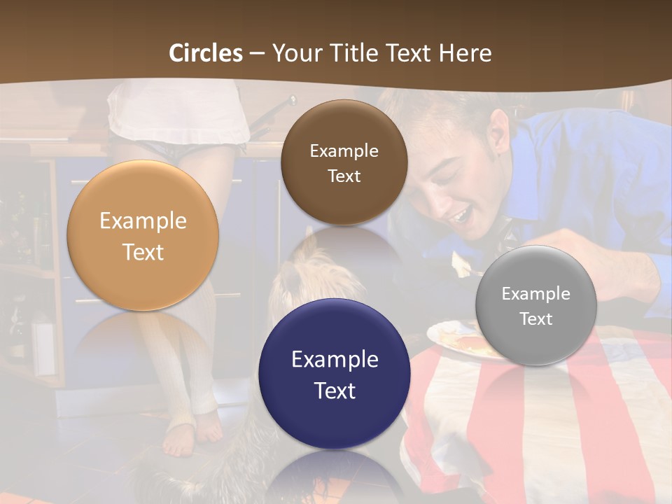 Woman Joy People PowerPoint Template