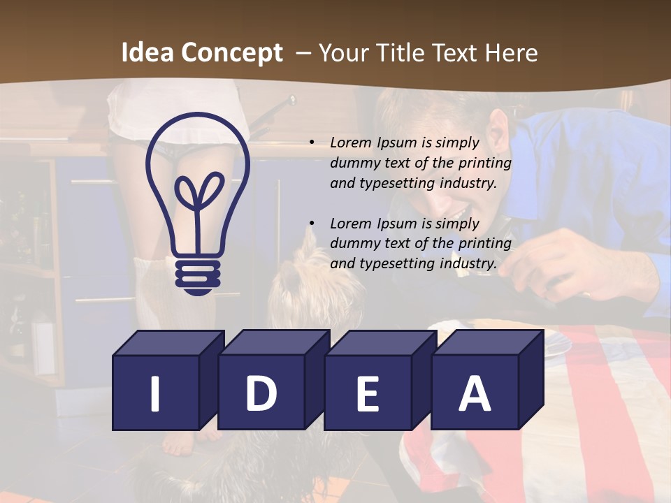 Woman Joy People PowerPoint Template