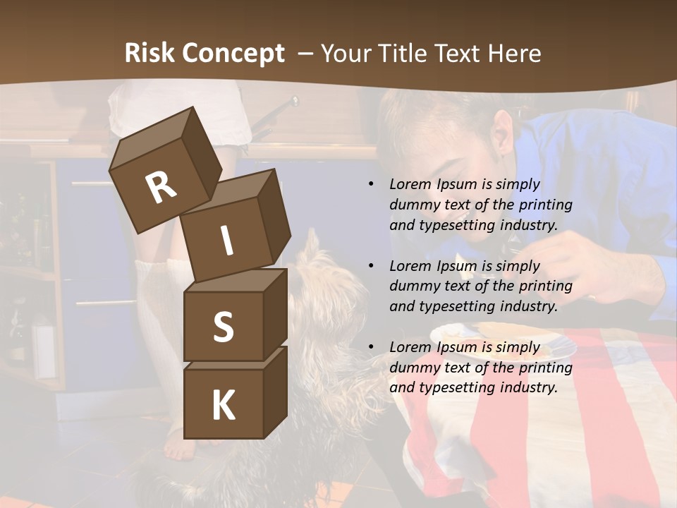 Woman Joy People PowerPoint Template