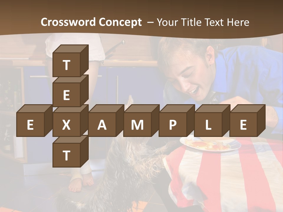 Woman Joy People PowerPoint Template