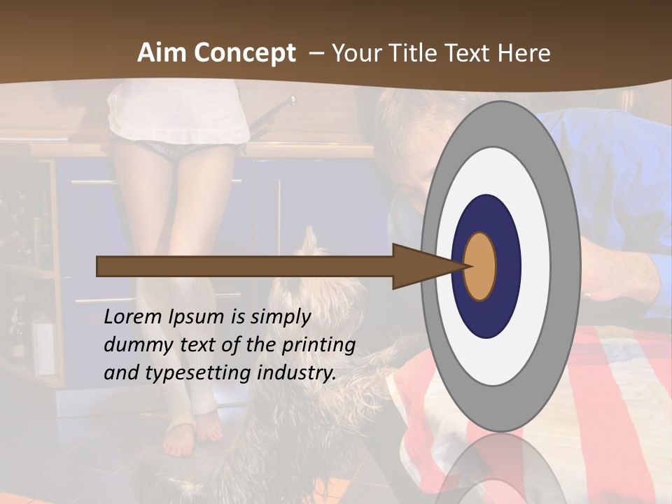 Woman Joy People PowerPoint Template