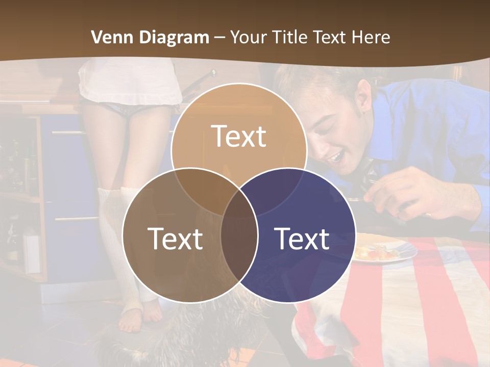 Woman Joy People PowerPoint Template