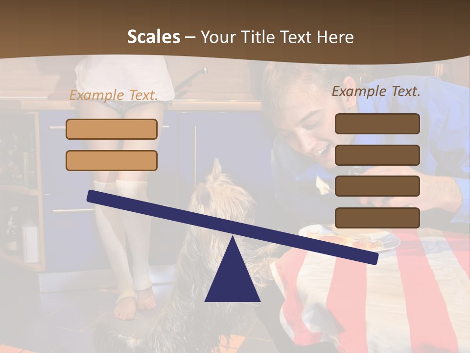 Woman Joy People PowerPoint Template