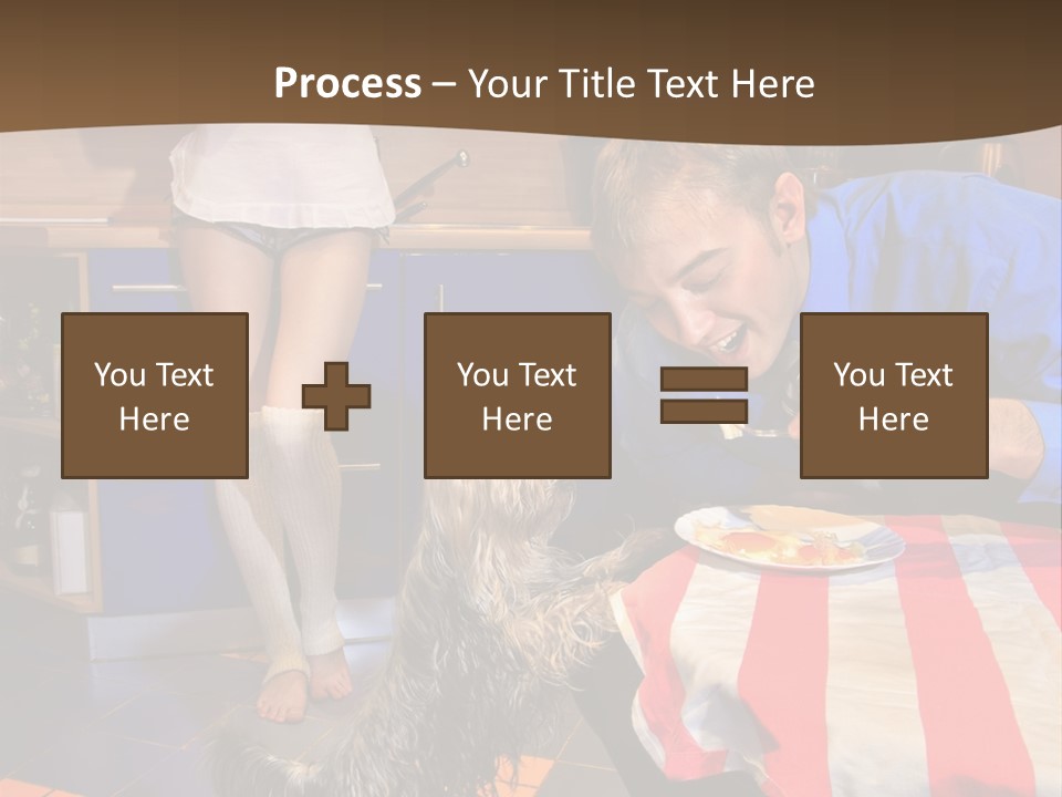 Woman Joy People PowerPoint Template