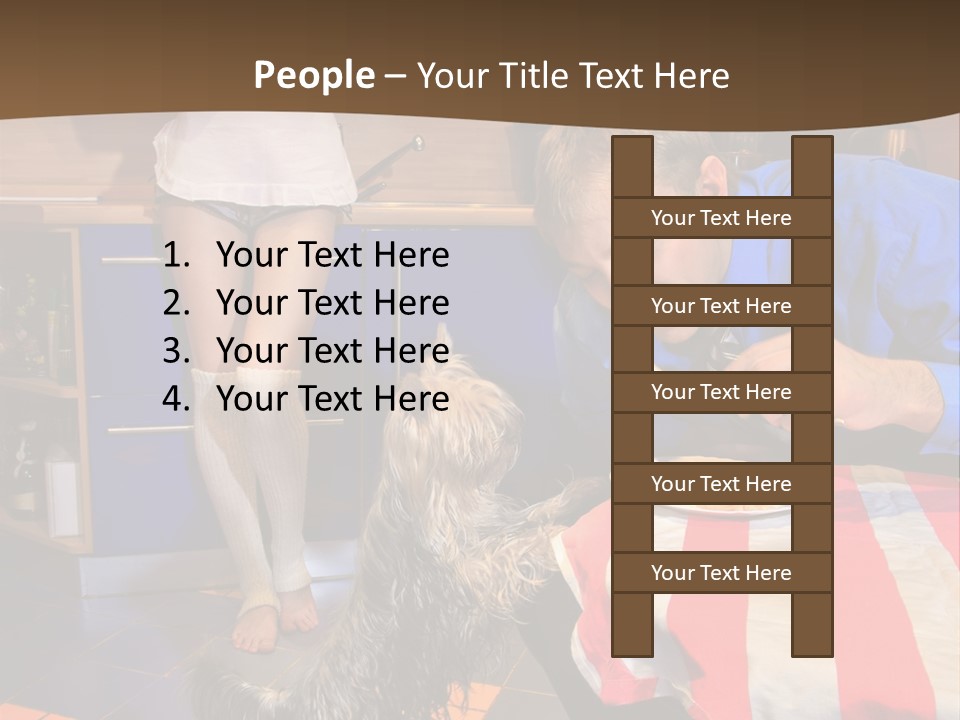 Woman Joy People PowerPoint Template