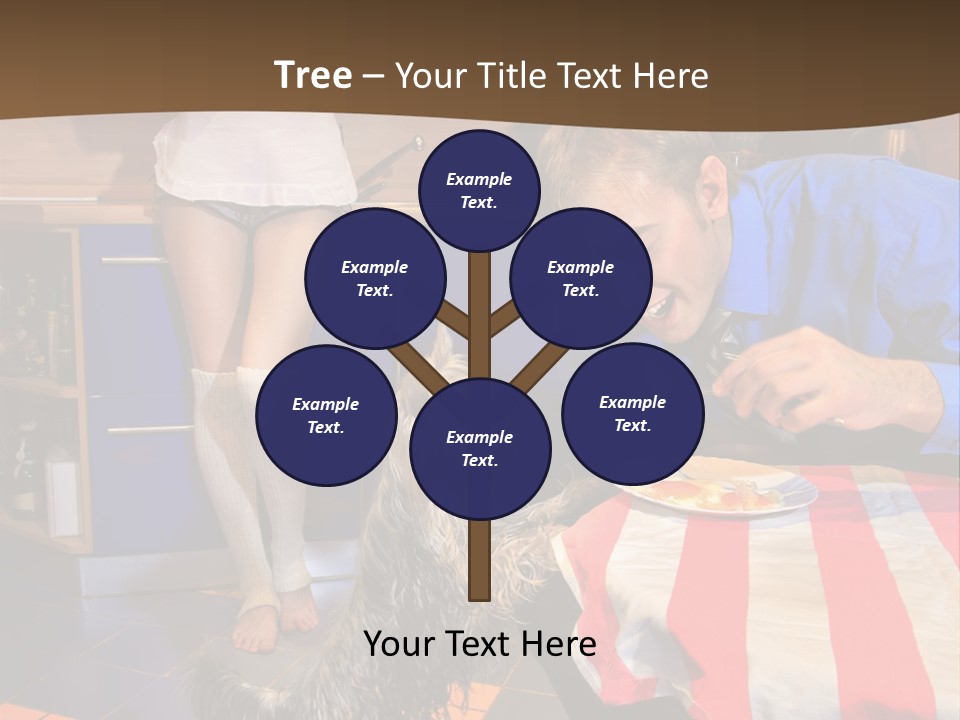 Woman Joy People PowerPoint Template