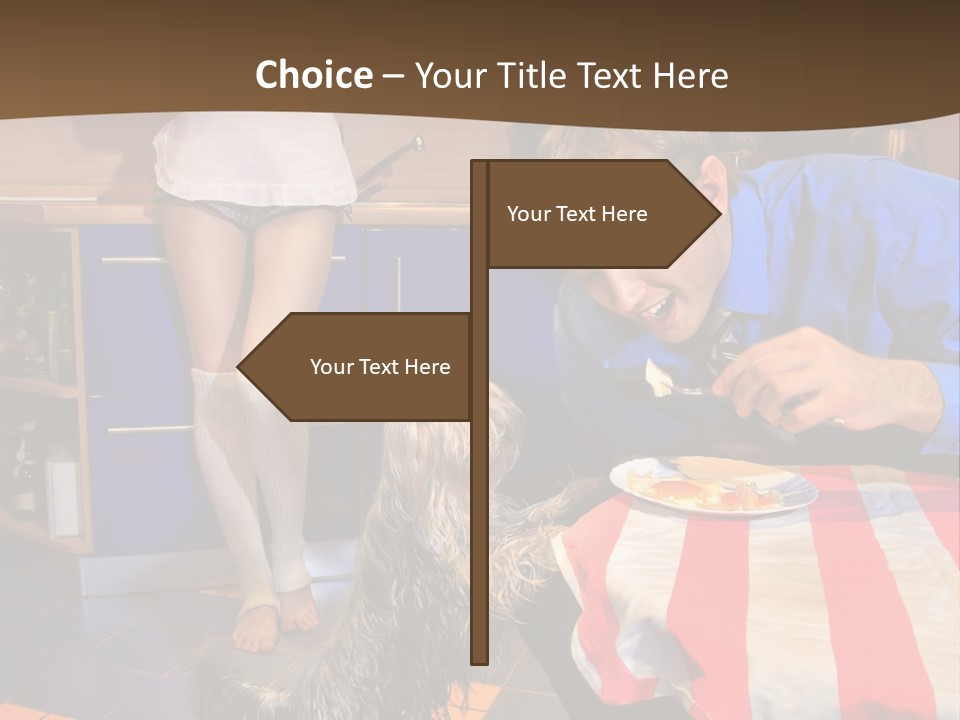 Woman Joy People PowerPoint Template