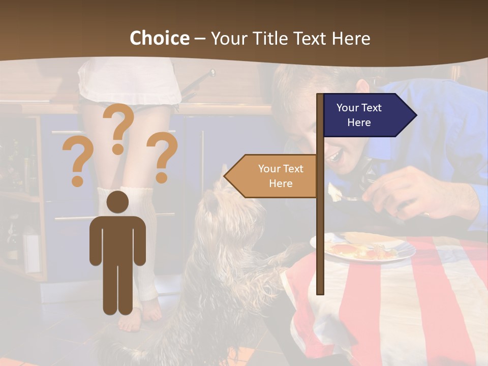 Woman Joy People PowerPoint Template