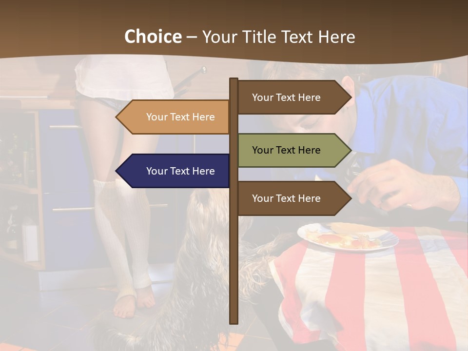 Woman Joy People PowerPoint Template