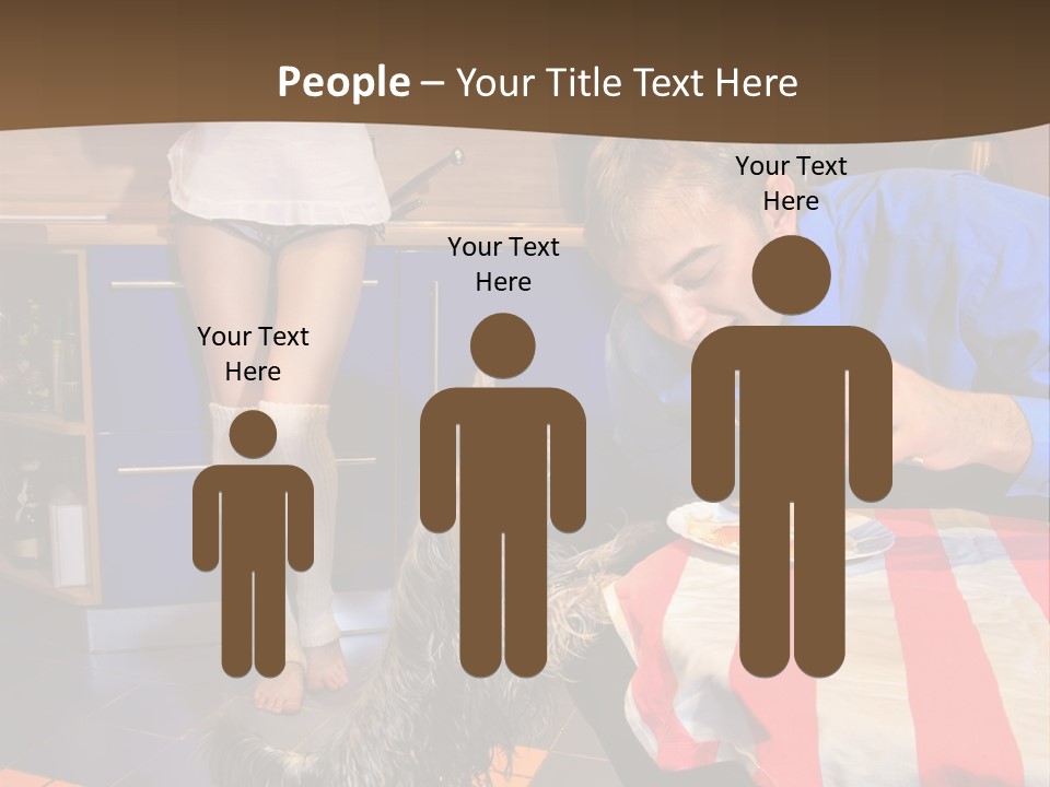 Woman Joy People PowerPoint Template