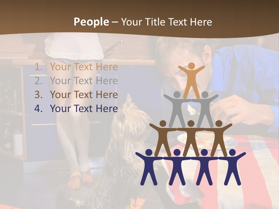 Woman Joy People PowerPoint Template