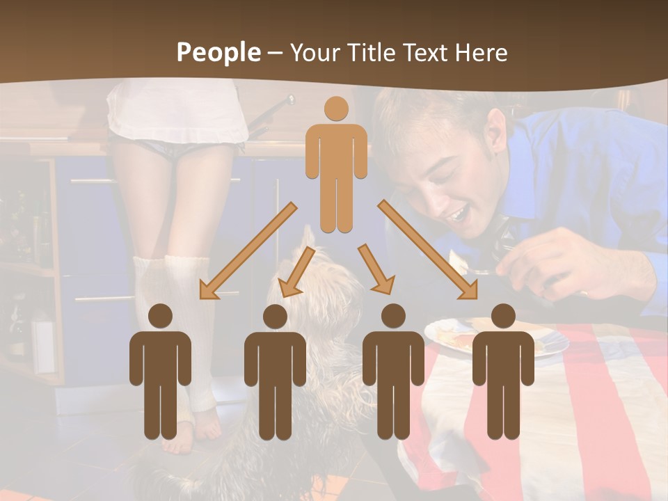 Woman Joy People PowerPoint Template