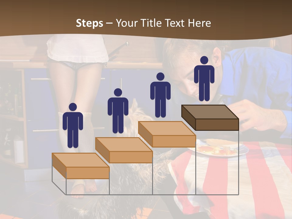 Woman Joy People PowerPoint Template