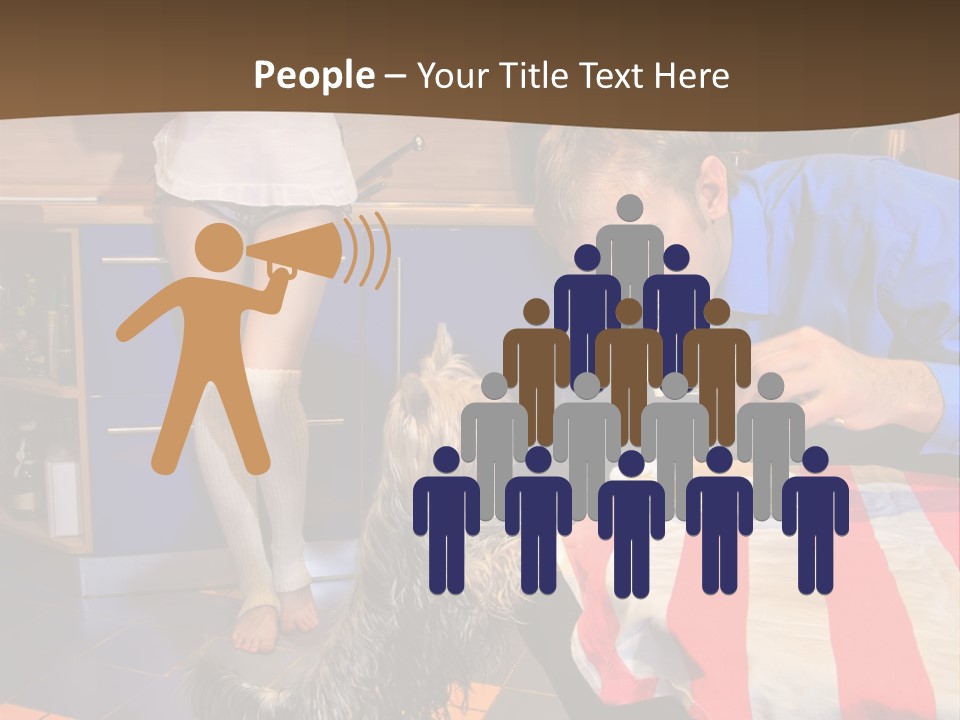 Woman Joy People PowerPoint Template