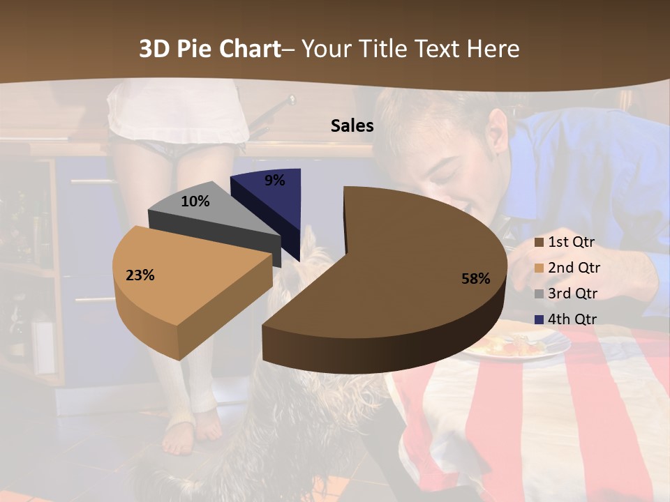 Woman Joy People PowerPoint Template