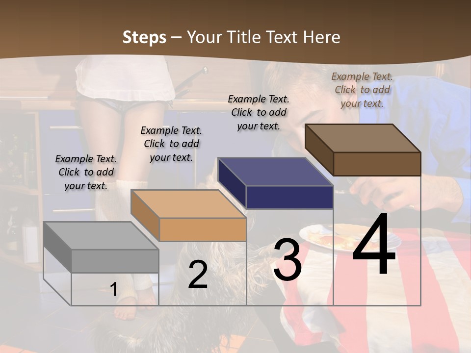 Woman Joy People PowerPoint Template