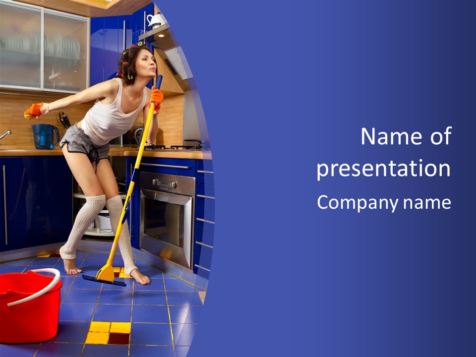 Funny One Person Beautiful PowerPoint Template