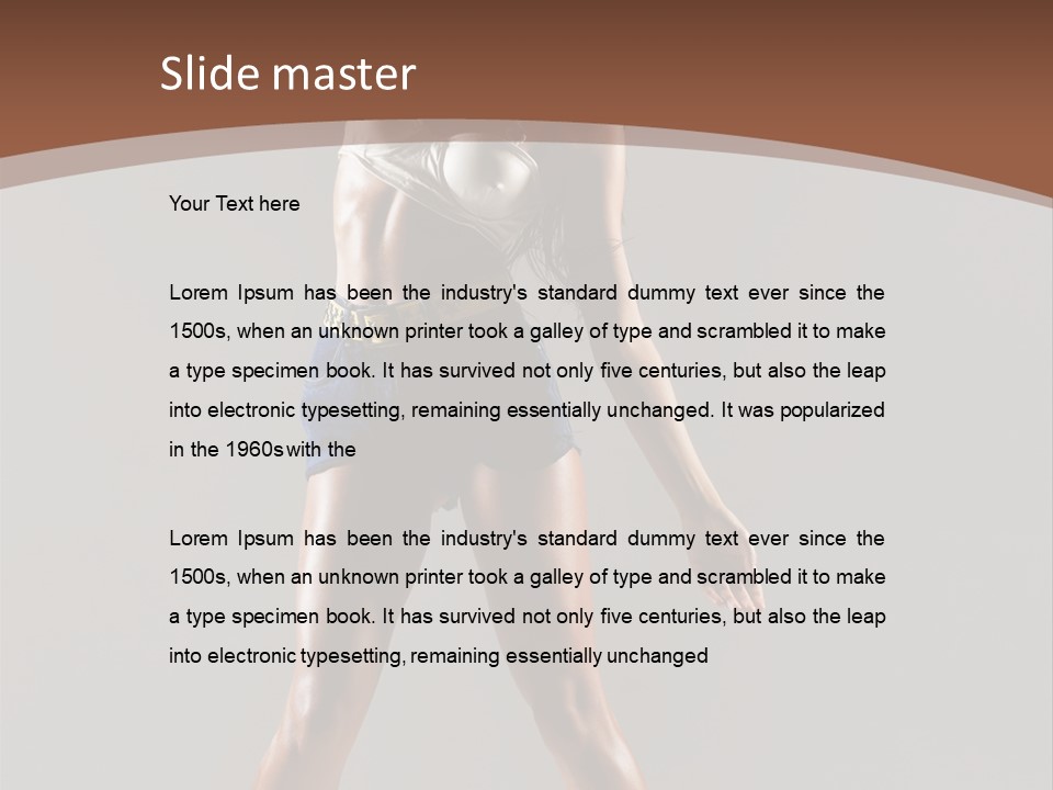 Beautiful Human Fashion PowerPoint Template