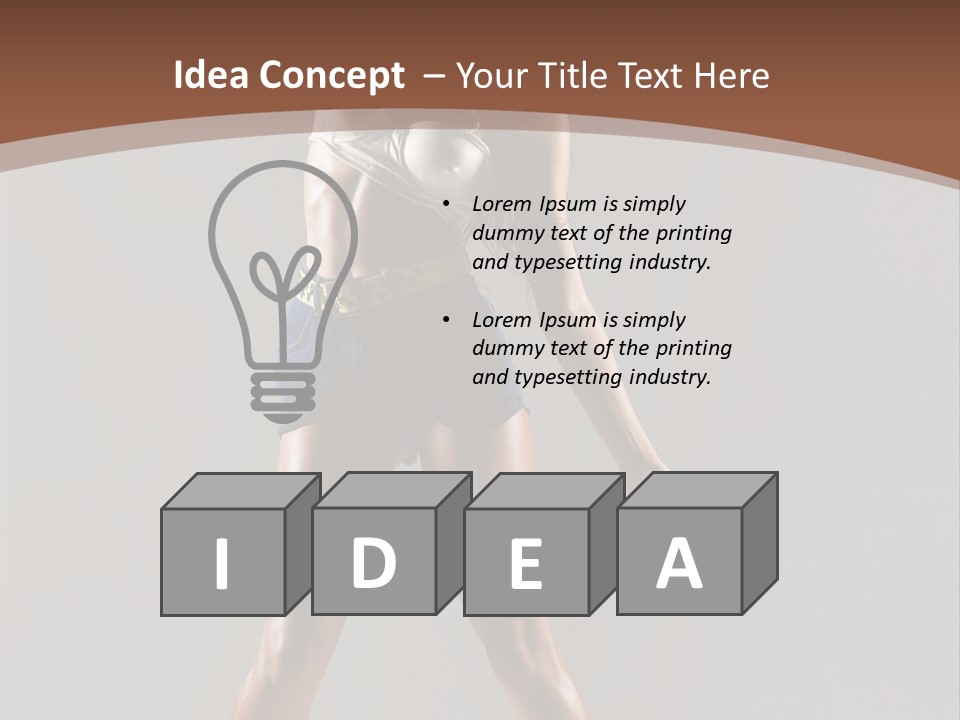 Beautiful Human Fashion PowerPoint Template