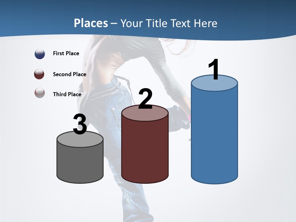 Dancer Stretching One PowerPoint Template