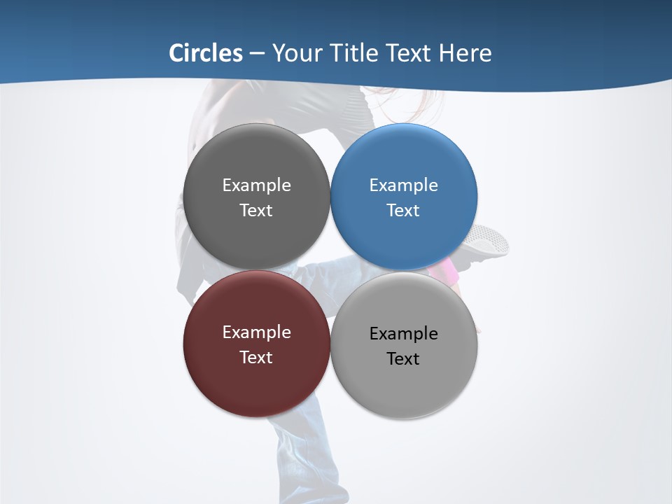 Dancer Stretching One PowerPoint Template