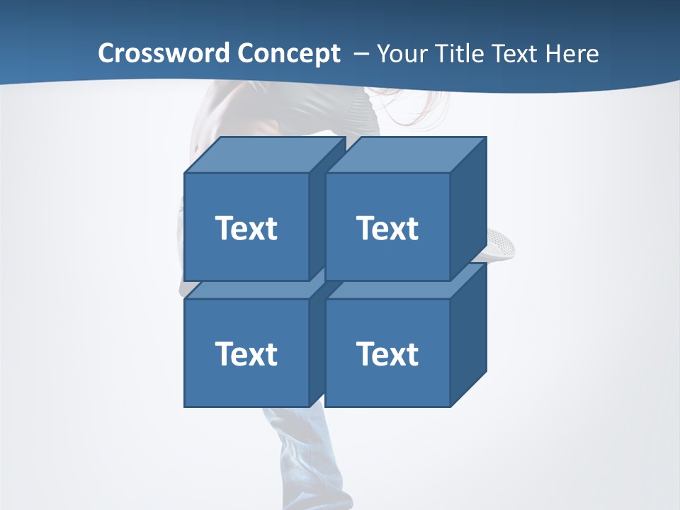 Dancer Stretching One PowerPoint Template