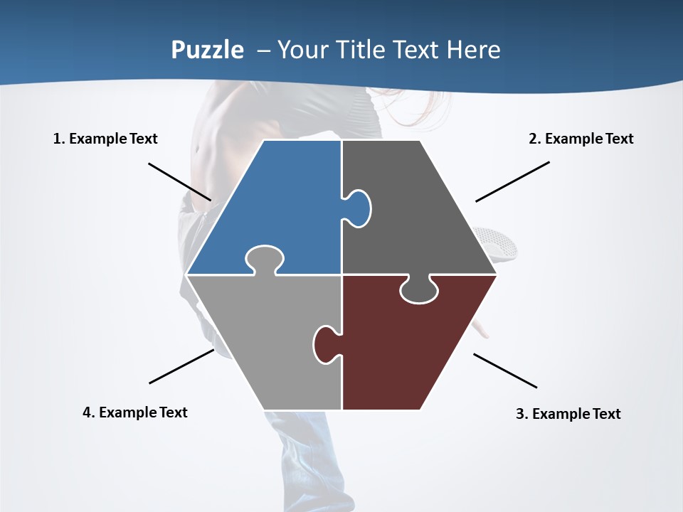 Dancer Stretching One PowerPoint Template