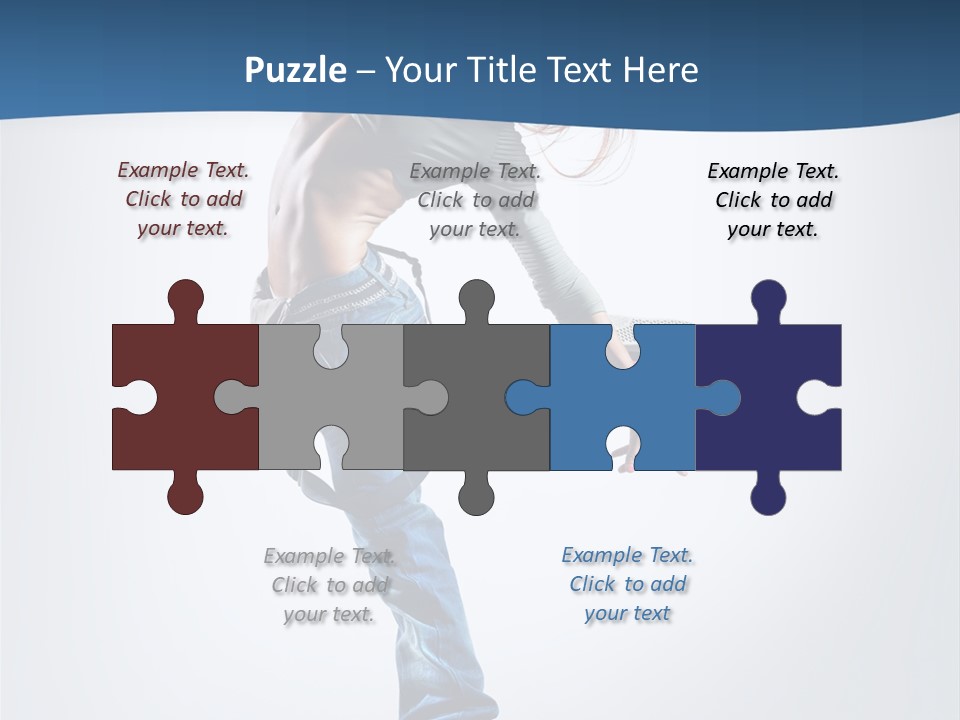 Dancer Stretching One PowerPoint Template