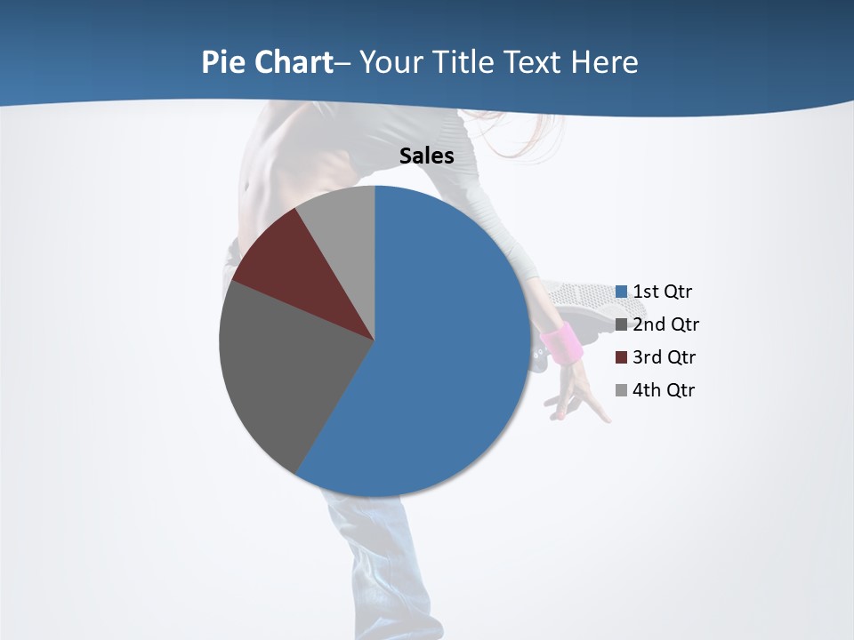 Dancer Stretching One PowerPoint Template