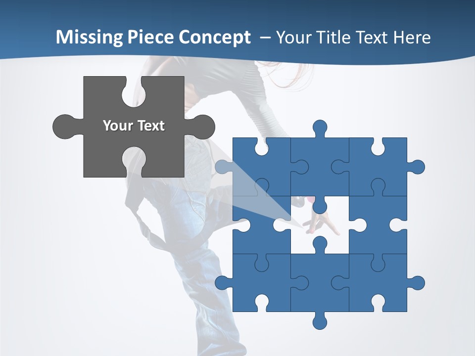 Dancer Stretching One PowerPoint Template