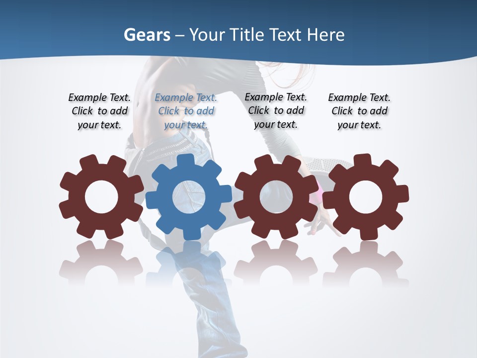 Dancer Stretching One PowerPoint Template