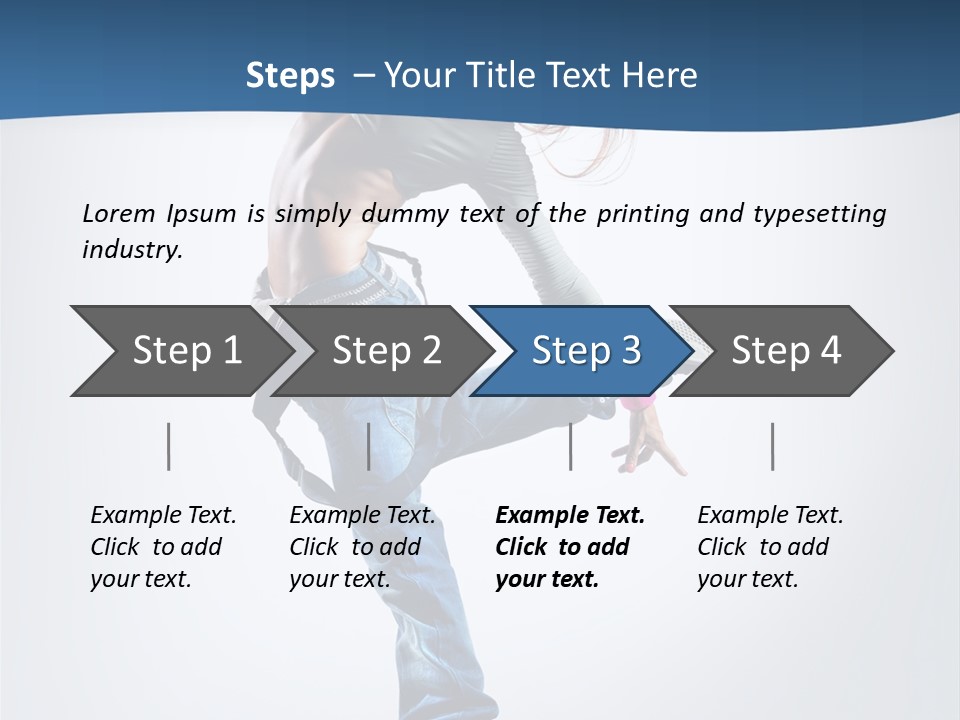 Dancer Stretching One PowerPoint Template
