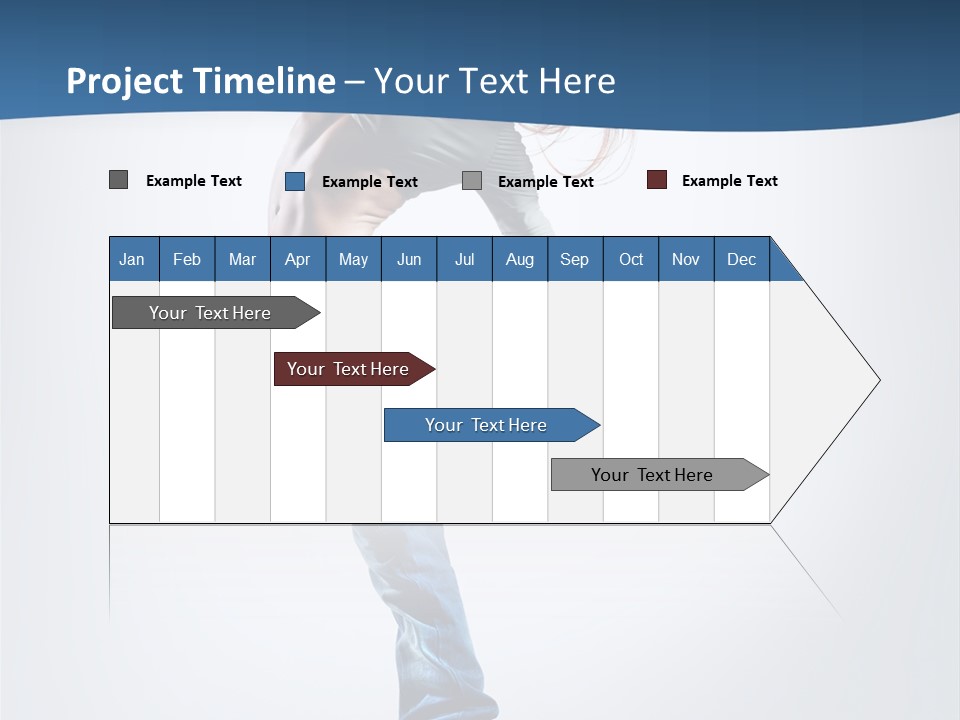 Dancer Stretching One PowerPoint Template