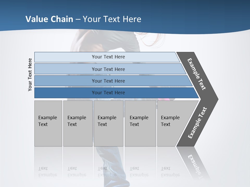 Dancer Stretching One PowerPoint Template