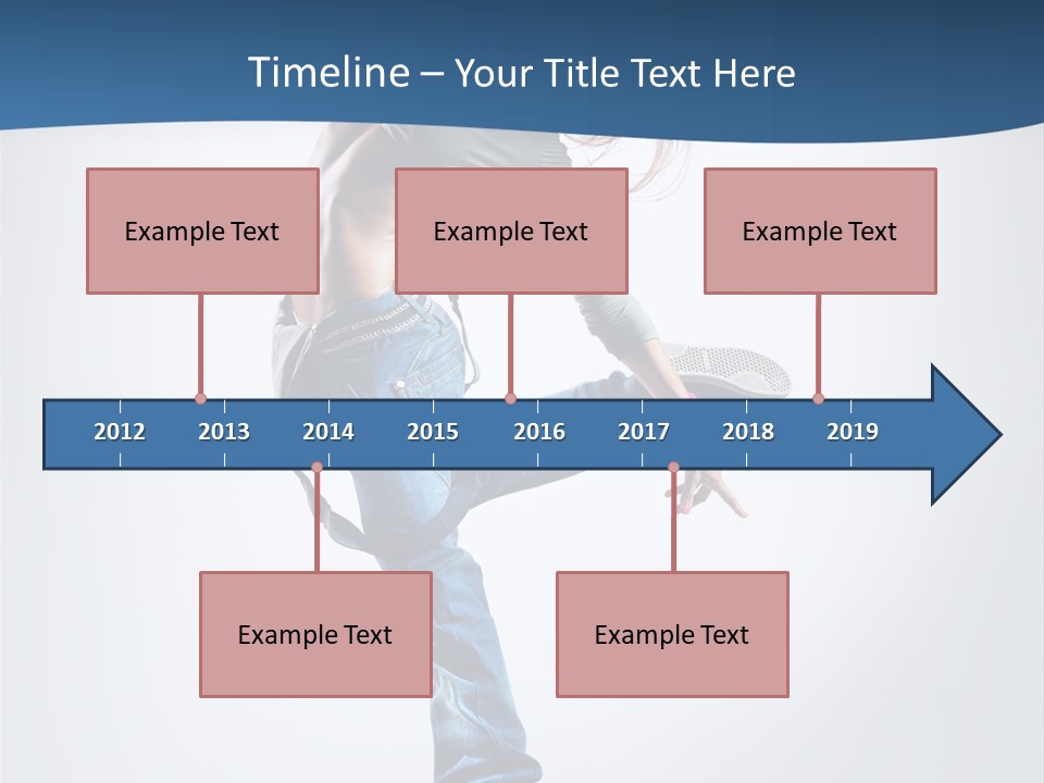 Dancer Stretching One PowerPoint Template