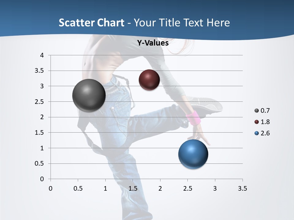 Dancer Stretching One PowerPoint Template