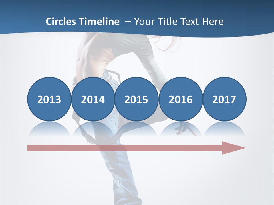 Dancer Stretching One PowerPoint Template