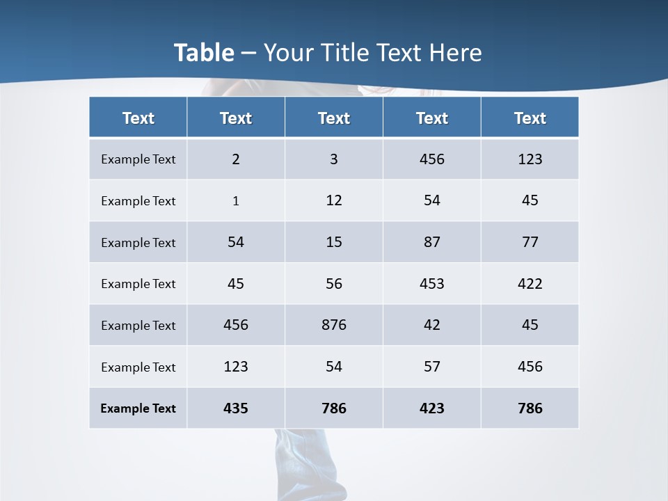 Dancer Stretching One PowerPoint Template