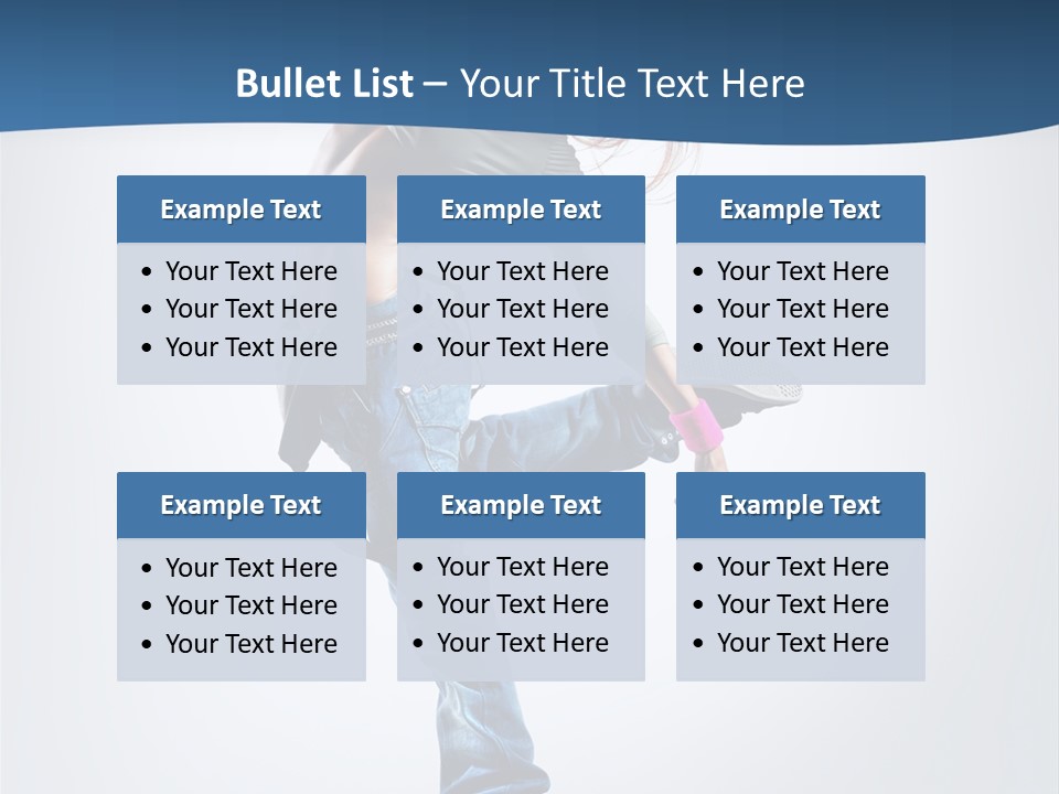 Dancer Stretching One PowerPoint Template