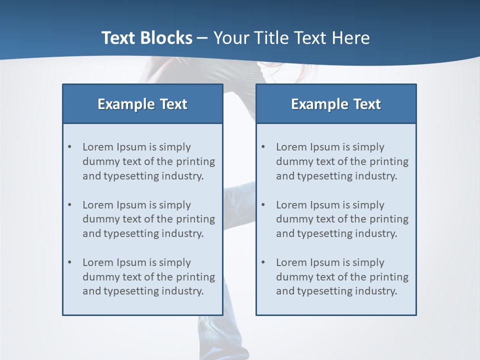 Dancer Stretching One PowerPoint Template