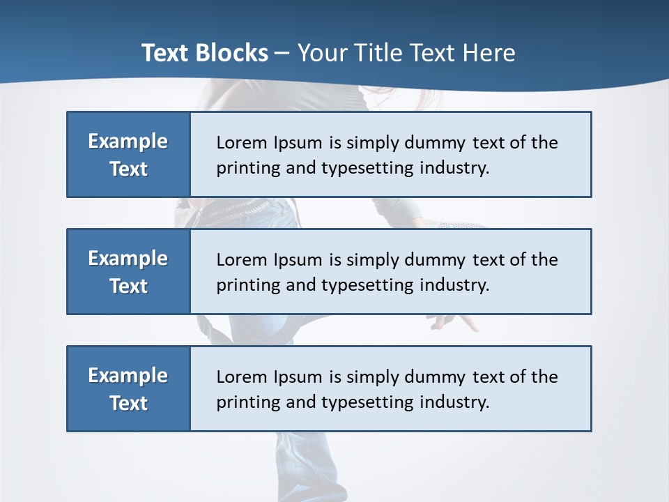 Dancer Stretching One PowerPoint Template
