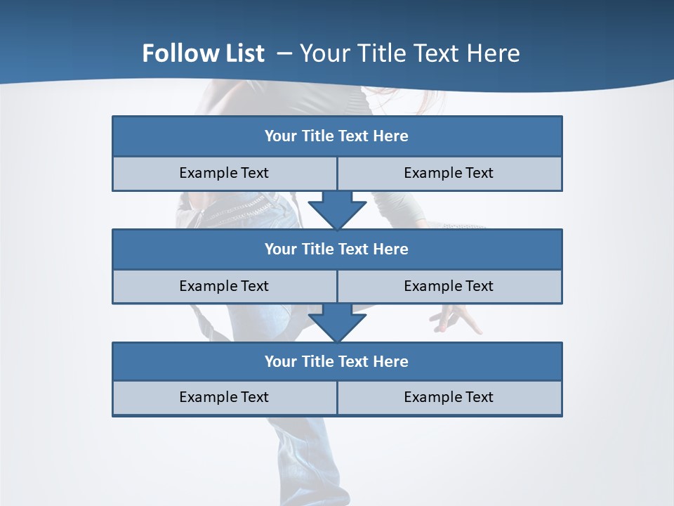 Dancer Stretching One PowerPoint Template