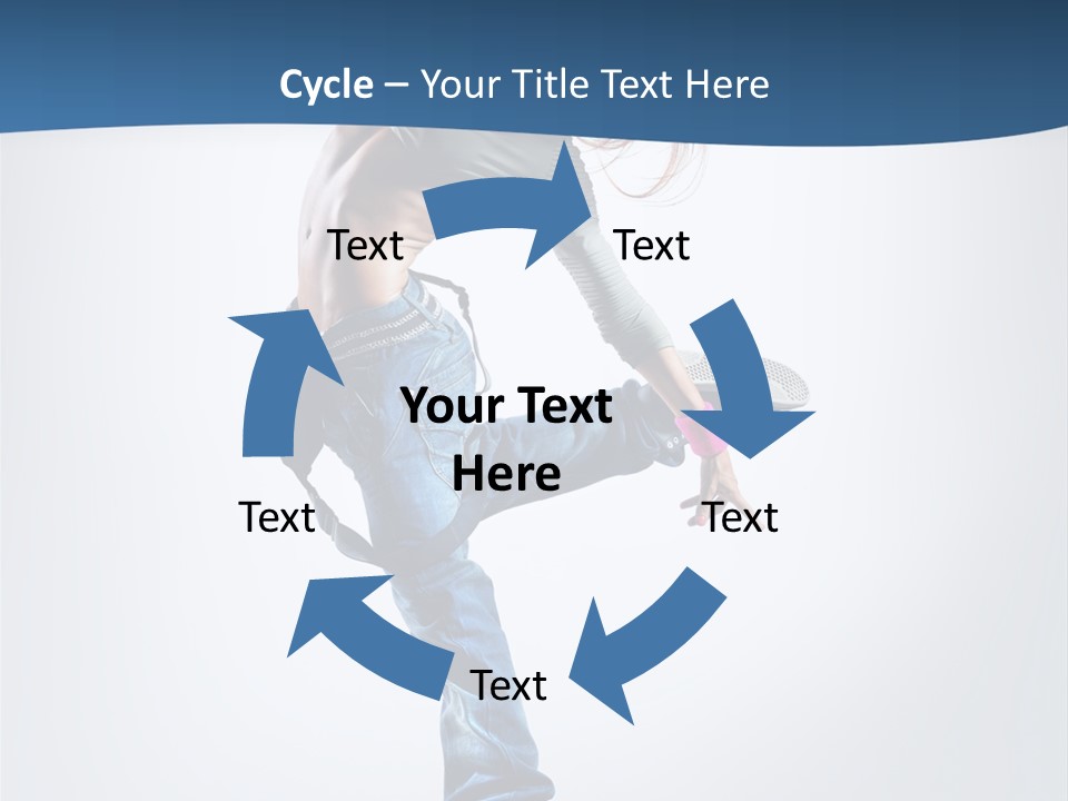 Dancer Stretching One PowerPoint Template