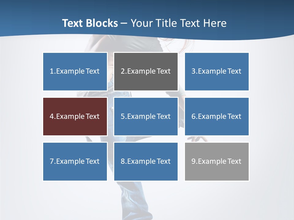 Dancer Stretching One PowerPoint Template