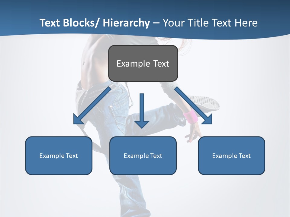 Dancer Stretching One PowerPoint Template