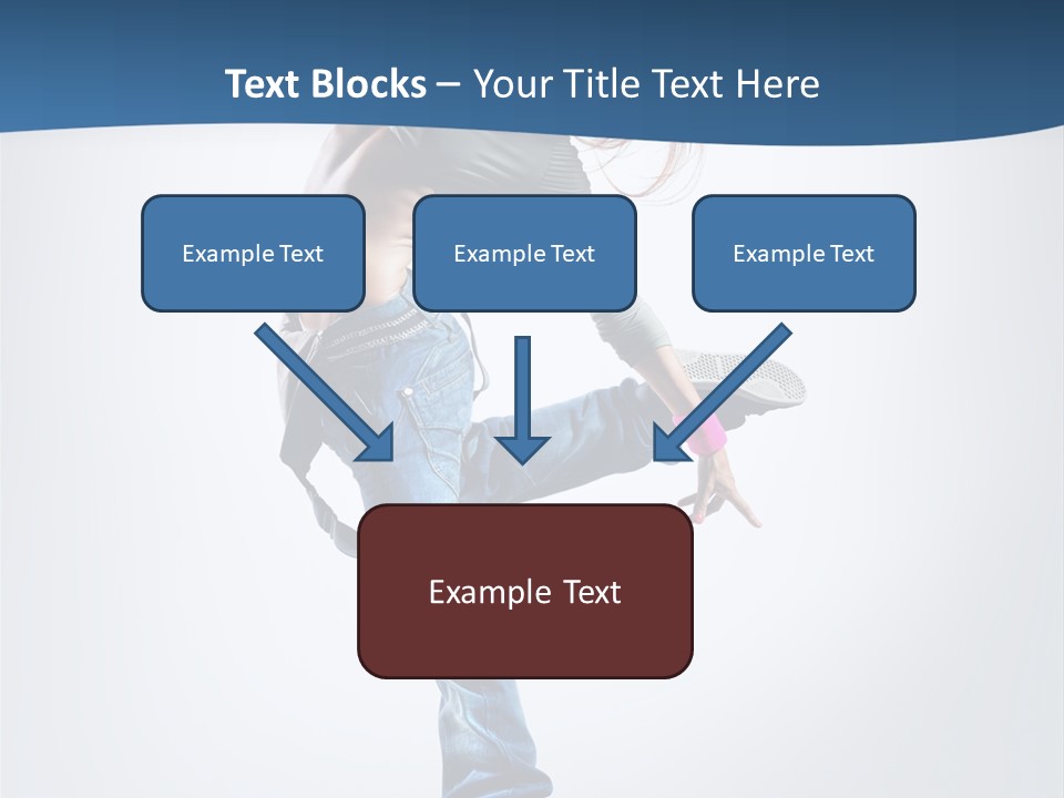 Dancer Stretching One PowerPoint Template