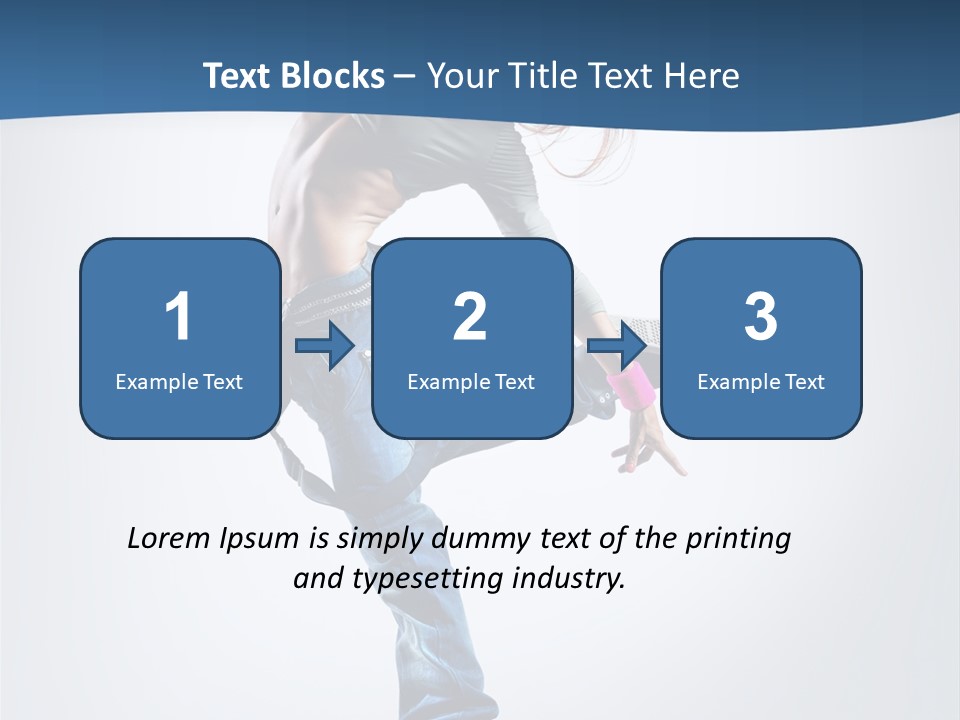 Dancer Stretching One PowerPoint Template